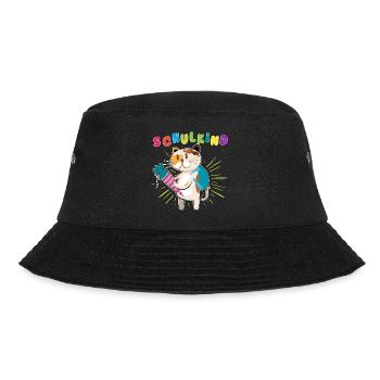 Schulstart 2023 - Design für Deinen ABC-Schützen - Bucket Hat - Schwarz - Vorne - Lela (165cm)