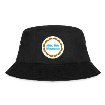 Wurstkette Würstchen cooler Spruch Humor Fleischer - Bucket Hat - Schwarz - Vorne - Lela (165cm)