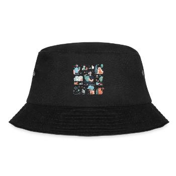 Anreise mit dem Zug: Panoramareisen - Bucket Hat - Schwarz - Vorne - Lela (165cm)