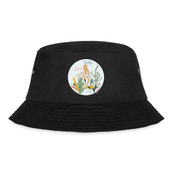 Meerestiere - Bucket Hat - Schwarz - Vorne - Lela (165cm)
