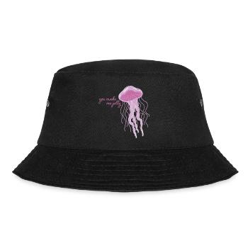 Meerestiere - Bucket Hat - Schwarz - Vorne - Lela (165cm)