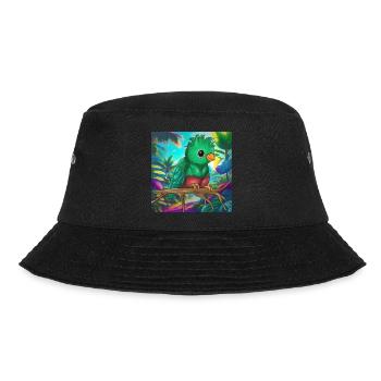 Guatemala Guatemalan Flagge DNA I Geschenk - Bucket Hat - Schwarz - Vorne - Lela (165cm)