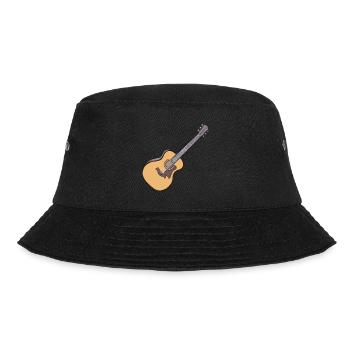 Acoustic Guitar - Bucket Hat - black - Front - Lela (165cm)