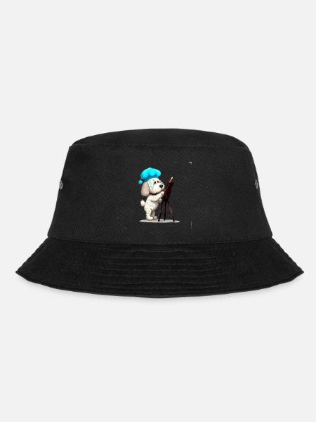 Arty Dog - Bucket Hat - black