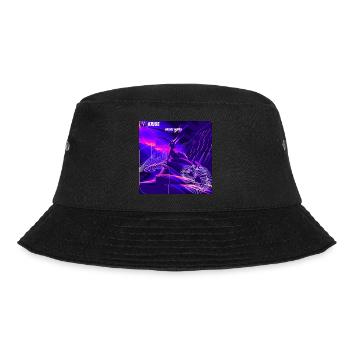 "Techno Dragon" - Bucket Hat - Schwarz - Vorne - Lela (165cm)