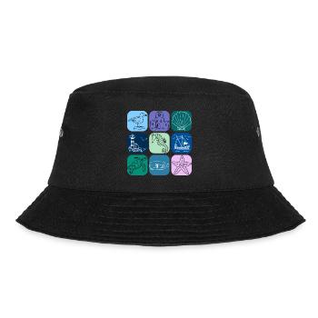 Nordsee Ostsee Leuchtturm Moin Frieslad Meer Urlau - Bucket Hat - Schwarz - Vorne - Lela (165cm)