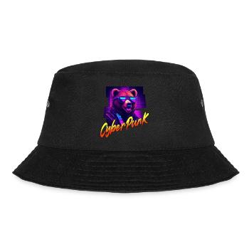 Cyberpunk Bear - Bucket Hat - black - Front - Lela (165cm)