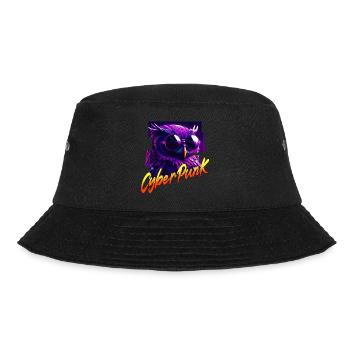 Cyberpunk-Eule - Bucket Hat - Schwarz - Vorne - Lela (165cm)
