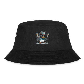 Kühle Abfahrt - Bucket Hat - Schwarz - Vorne - Lela (165cm)
