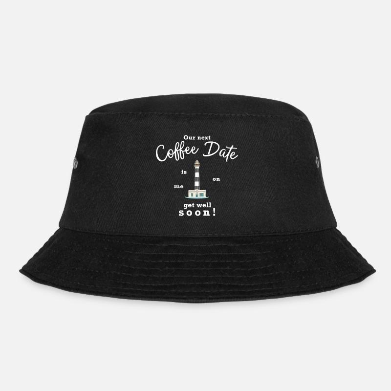 Gute Besserung, das nächste Kaffee-Date zahle ich - Bucket Hat - Schwarz