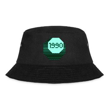 Geburtsjahr Shirt Game Pixel Retro 1990 - Bucket Hat - Schwarz - Vorne - Lela (165cm)