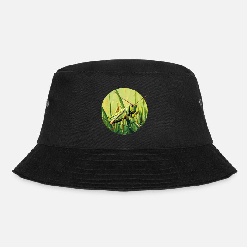 Grashüpfer - Bucket Hat - Schwarz