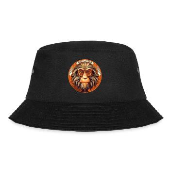Affe - Bucket Hat - Schwarz - Vorne - Lela (165cm)