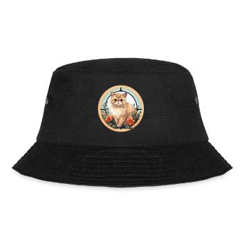 Exotic Shorthair Cat - Bucket Hat - black - Front - Lela (165cm)