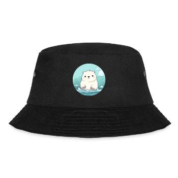 cute little polar bear - Bucket Hat - black - Front - Lela (165cm)