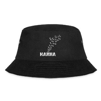 Segeln für Hanna Anglerin Boot - Bucket Hat - Schwarz - Vorne - Lela (165cm)