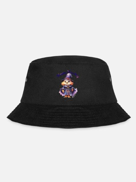 Halloween Kürbis Horror - Bucket Hat - Schwarz