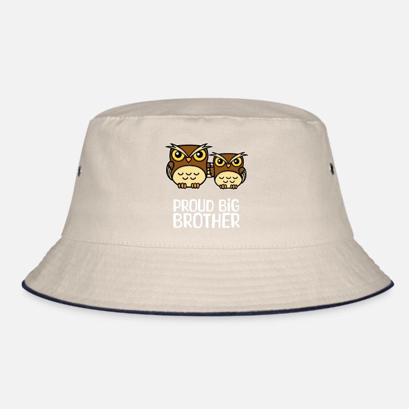 Stolzer Großer Bruder Eule Statement Geschwister Bucket Hat