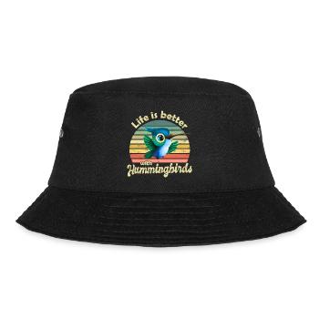 Kolibri - Bucket Hat - Schwarz - Vorne - Lela (165cm)