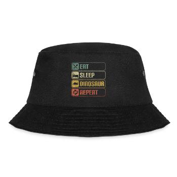Saurier Triceratops Kindheit - Bucket Hat - Schwarz - Vorne - Lela (165cm)