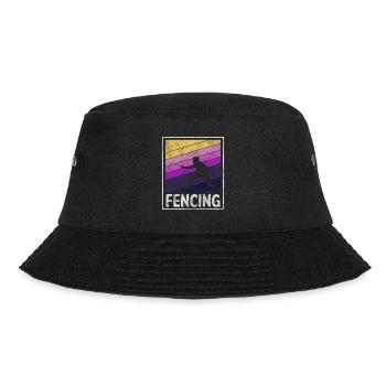 Fechten Sportfechten Tradition - Bucket Hat - Schwarz - Vorne - Lela (165cm)