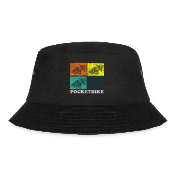 Bike Track Trail Hobby - Bucket Hat - Schwarz - Vorne - Lela (165cm)