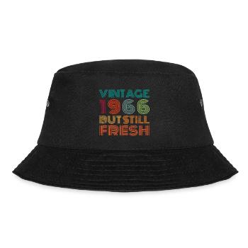 Vintage 1966 - Bucket Hat - Schwarz - Vorne - Lela (165cm)