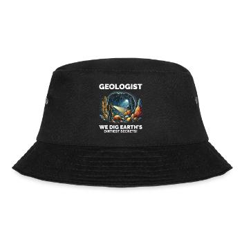 Geologe: Die verborgenen Wunder der Erde erforschen - Bucket Hat - Schwarz - Vorne - Lela (165cm)