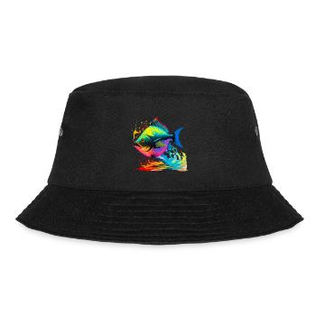 Fisch Farbe - Bucket Hat - Schwarz - Vorne - Lela (165cm)