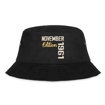 Born in November 1961 - Edition 1961 - Bucket Hat - black - Front - Lela (165cm)