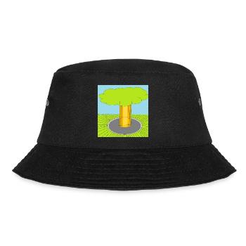 Baumdurchbruch Pop Art Waldszene - Bucket Hat - Schwarz - Vorne - Lela (165cm)