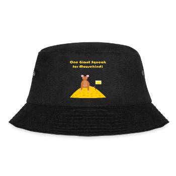 mouse on the moon Funny Sci Fi Fantasy Art - Bucket Hat - black - Front - Lela (165cm)