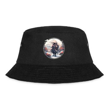 Samurai in snowy landscape - Bucket Hat - black - Front - Lela (165cm)