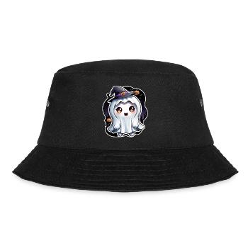 Happy Halloween Ghost Ghost Girl Magic Hat - Bucket Hat - black - Front - Lela (165cm)