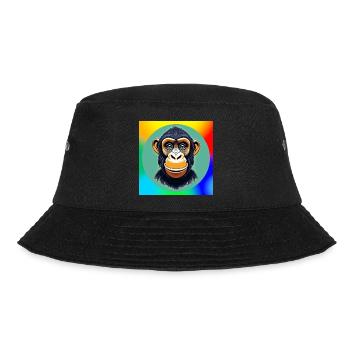 Dessin animé de chimpanzé - Bob - noir - Devant - Lela (165cm)