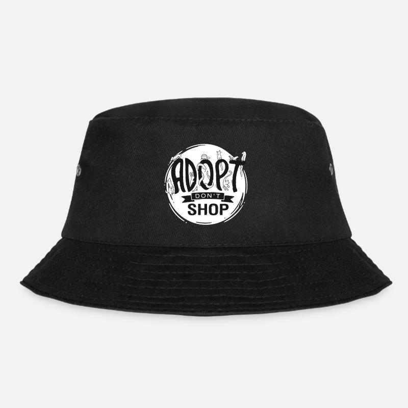 Adopt Don't Shop - Bucket Hat - Schwarz