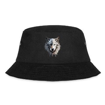 Wolf - Bucket Hat - Schwarz - Vorne - Lela (165cm)