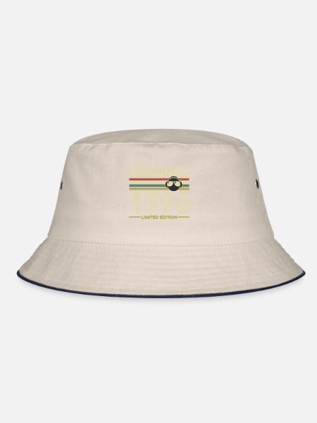 1996 - Bucket Hat - Natur/Navy - Vorne
