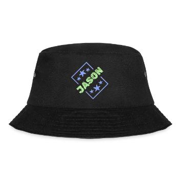 Boy's name Jason - Bucket Hat - black - Front - Lela (165cm)
