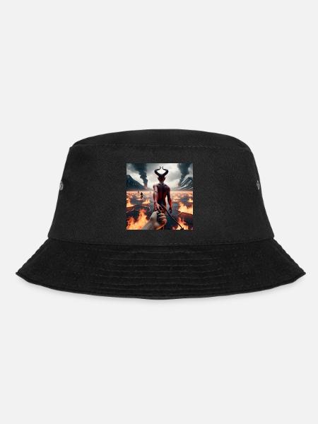 Follow Me to the Abyss - Infernal Devil's Pact #07 - Bucket Hat - black