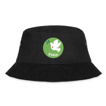 Dove of Peace and Heart - Bucket Hat - black - Front - Lela (165cm)