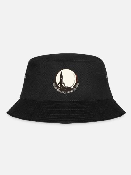 Trip to the moon - Bucket Hat - black