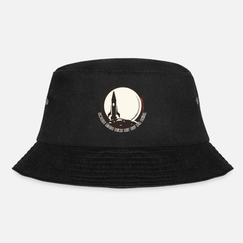 Trip to the moon - Bucket Hat - black
