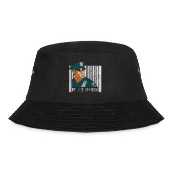 Polizist Blaulicht Tatort Jagd - Bucket Hat - Schwarz - Vorne - Lela (165cm)