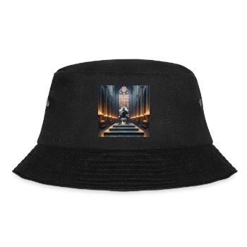 Fart Souls - Hollow Knight on Porcelain Throne #01 - Bucket Hat - black - Front - Lela (165cm)