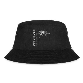 Koordinaten Bad Salzuflen - Bucket Hat - Schwarz - Vorne - Lela (165cm)