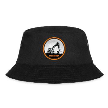 Baggerfahrer Bagger "Digger" Baggerschaufel - Bucket Hat - Schwarz - Vorne - Lela (165cm)