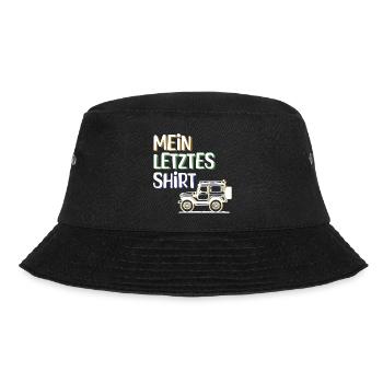 Wohnwagen Campen Chillen Camping Statement Urlaub - Bucket Hat - Schwarz - Vorne - Lela (165cm)
