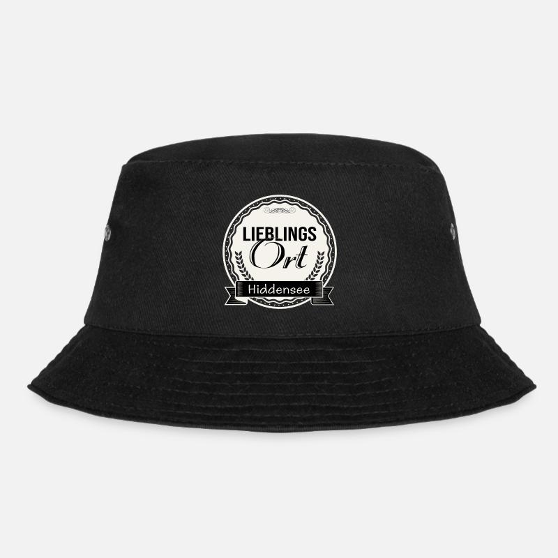 Lieblingsort Hiddensee - Bucket Hat - Schwarz