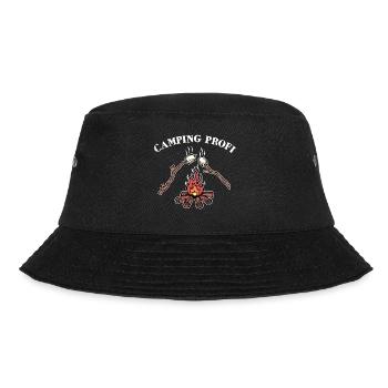 Campsite Campfire Statement Camping Hiker - Bucket Hat - black - Front - Lela (165cm)